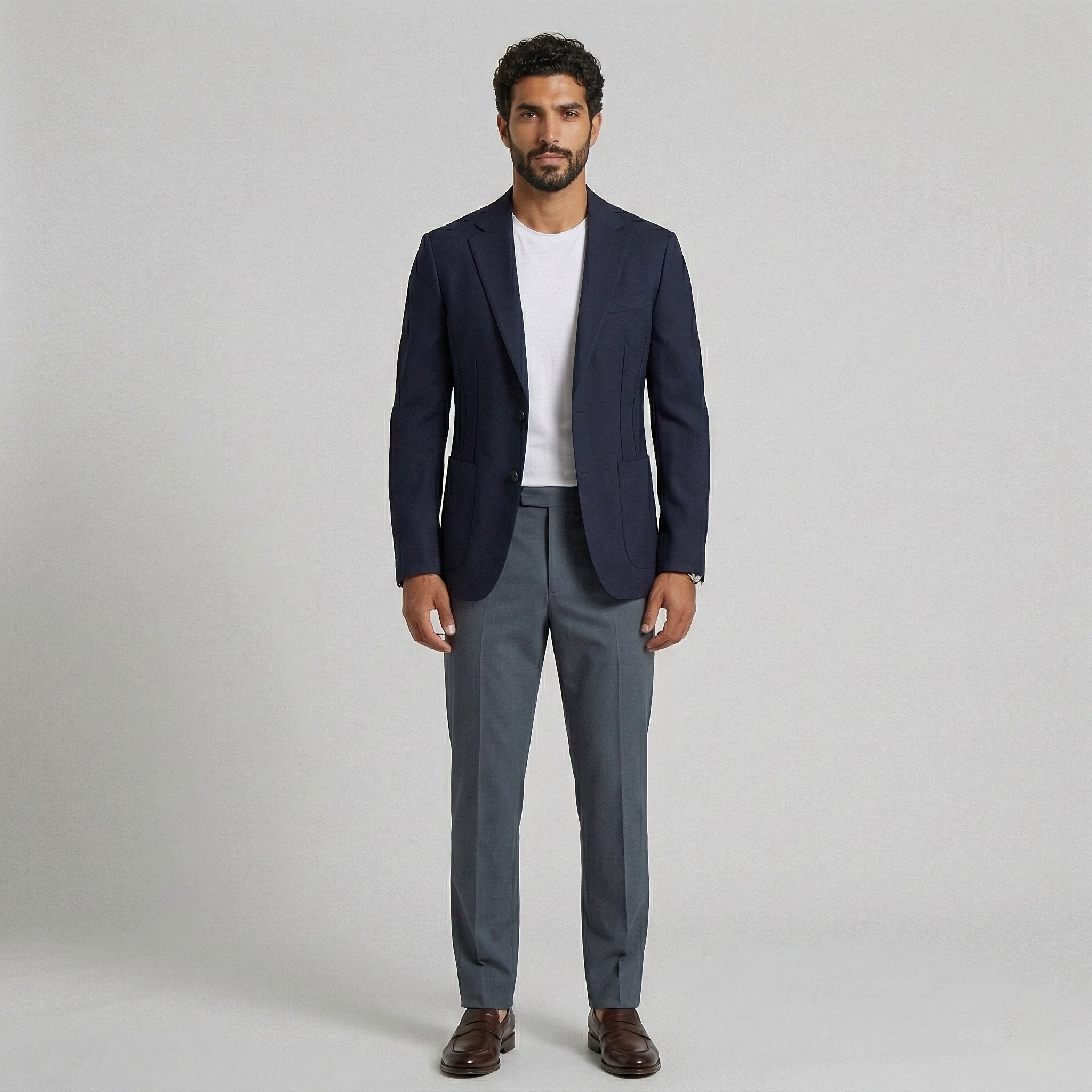 Moderne skræddersyet casual blazer