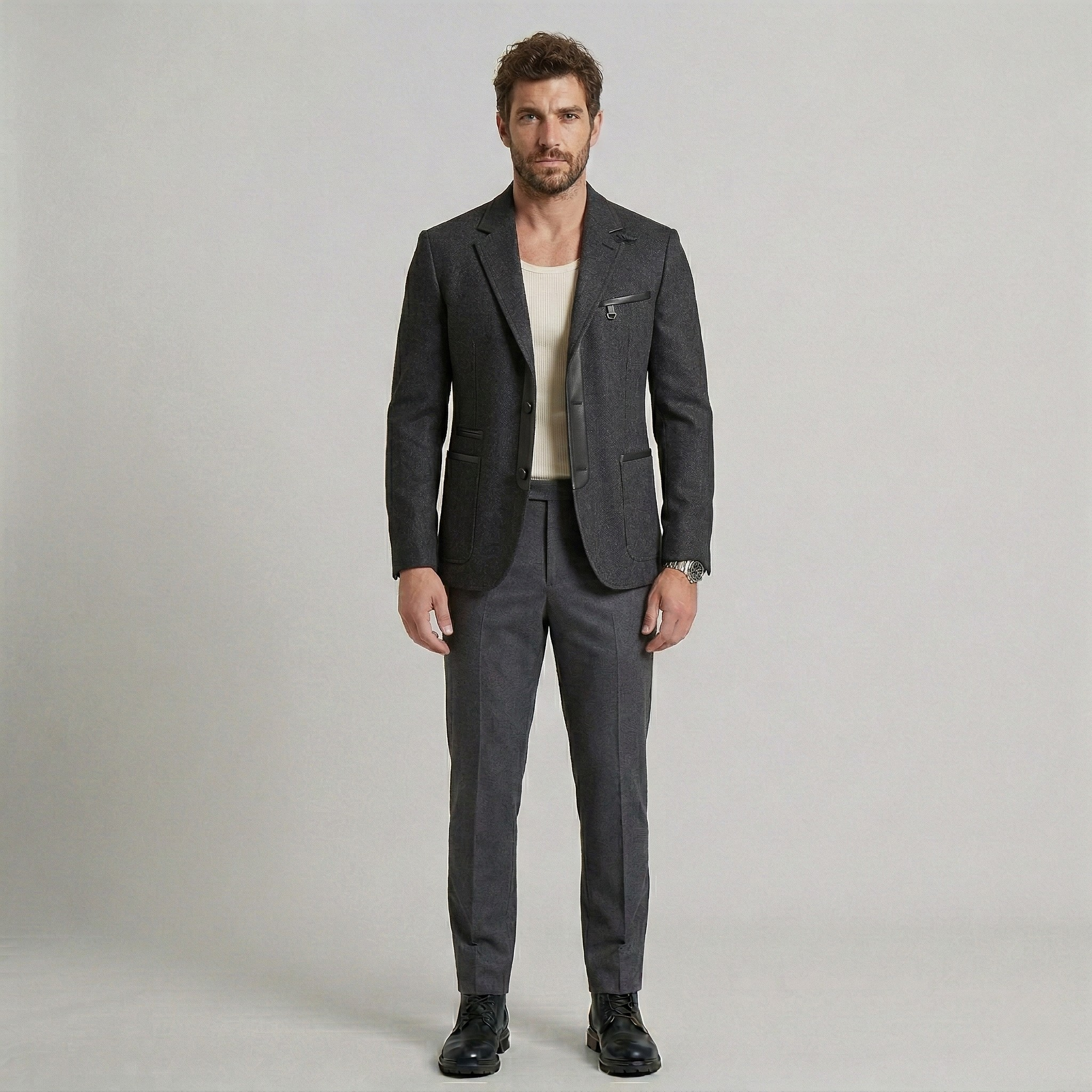 Struktureret skræddersyet moderne blazer