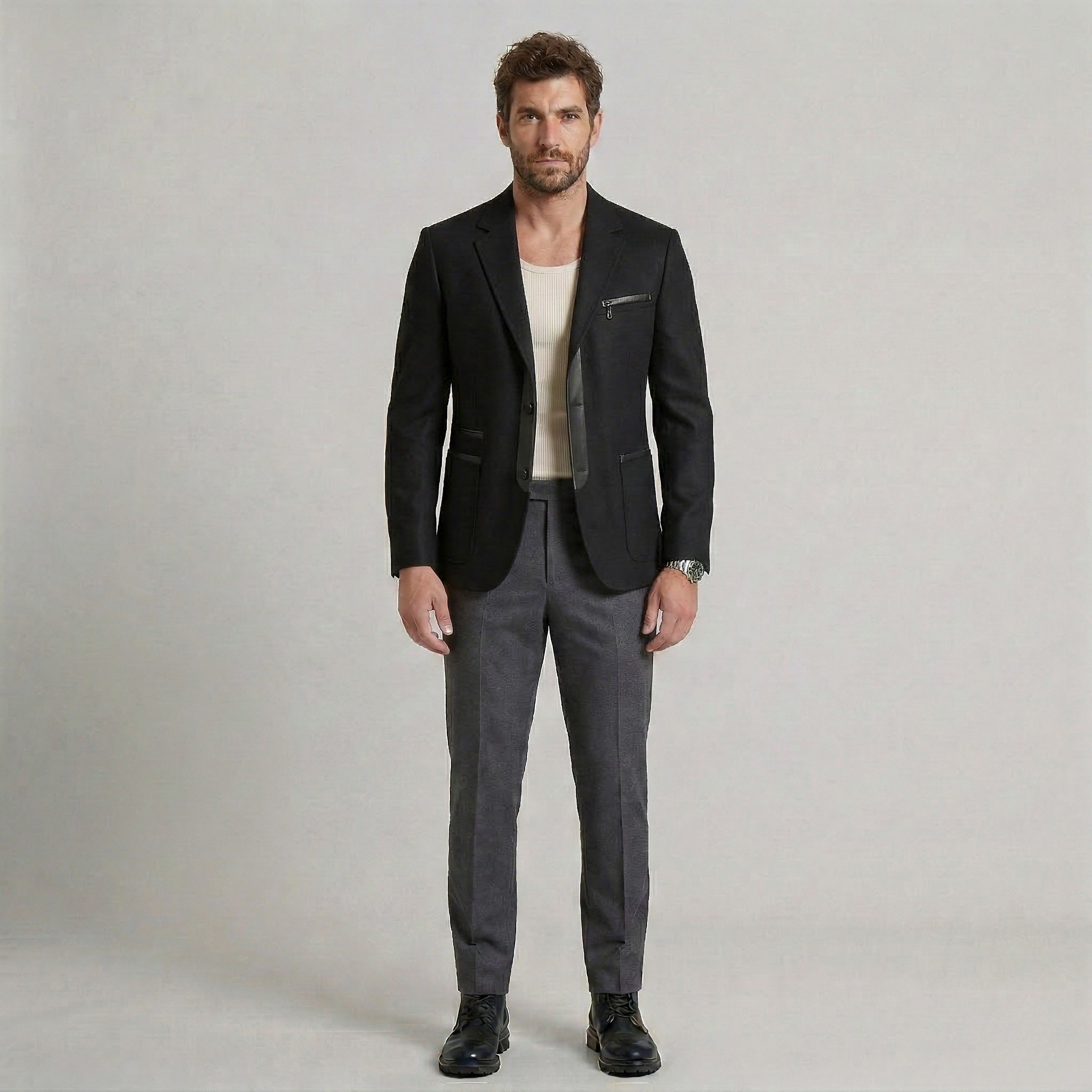 Struktureret skræddersyet moderne blazer