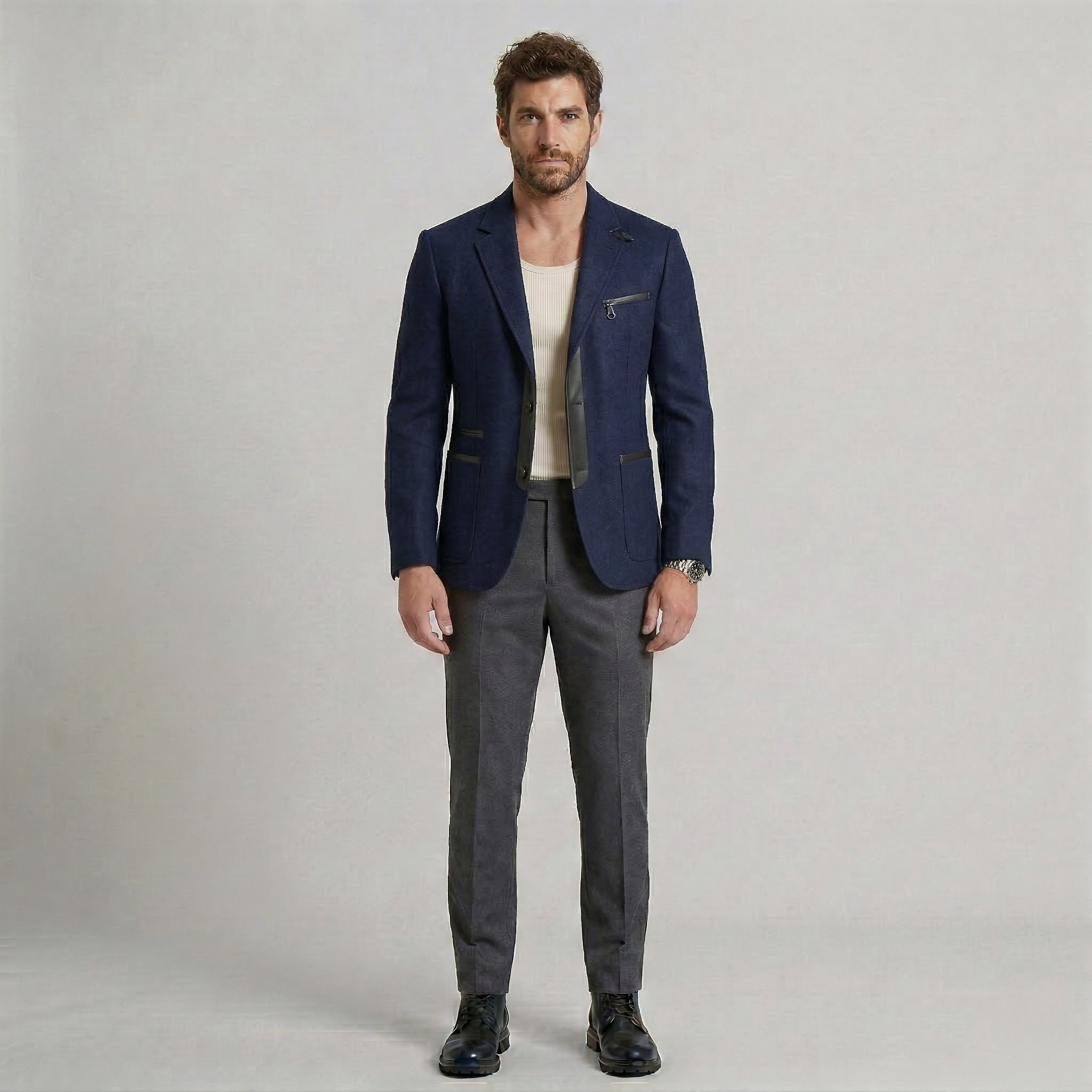 Struktureret skræddersyet moderne blazer