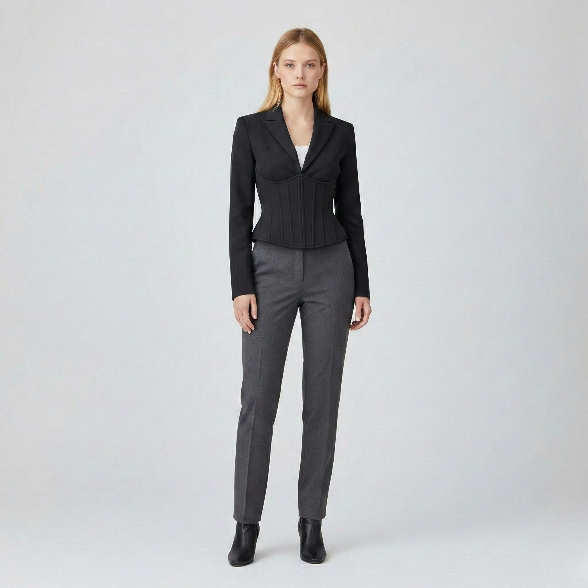 Korset-struktureret skræddersyet blazer