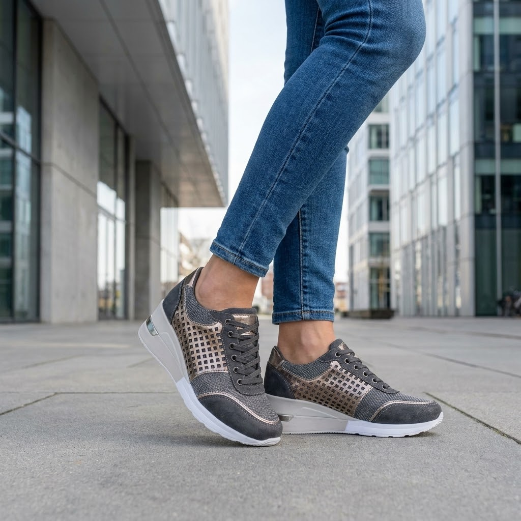 Sneakers til kvinder med Åndbart Mesh Design | Komfortabel Pasform | Moderne Hverdagsstil