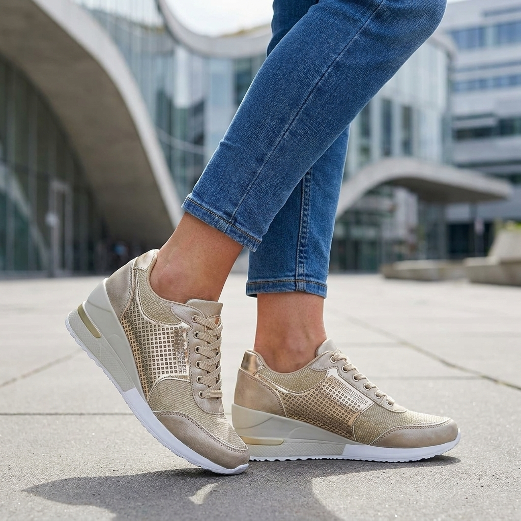 Sneakers til kvinder med Åndbart Mesh Design | Komfortabel Pasform | Moderne Hverdagsstil
