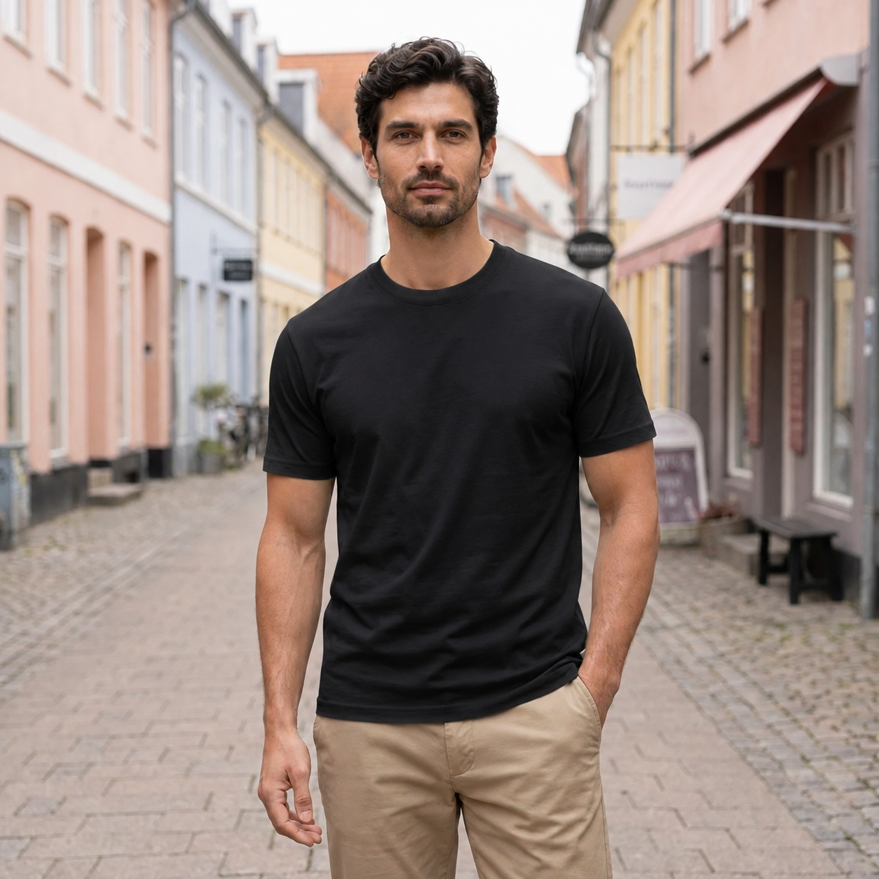 Ice Silk T-shirt med Rund Hals | Åndbart & Silkeblødt Materiale | Let Komfort til Hverdagen