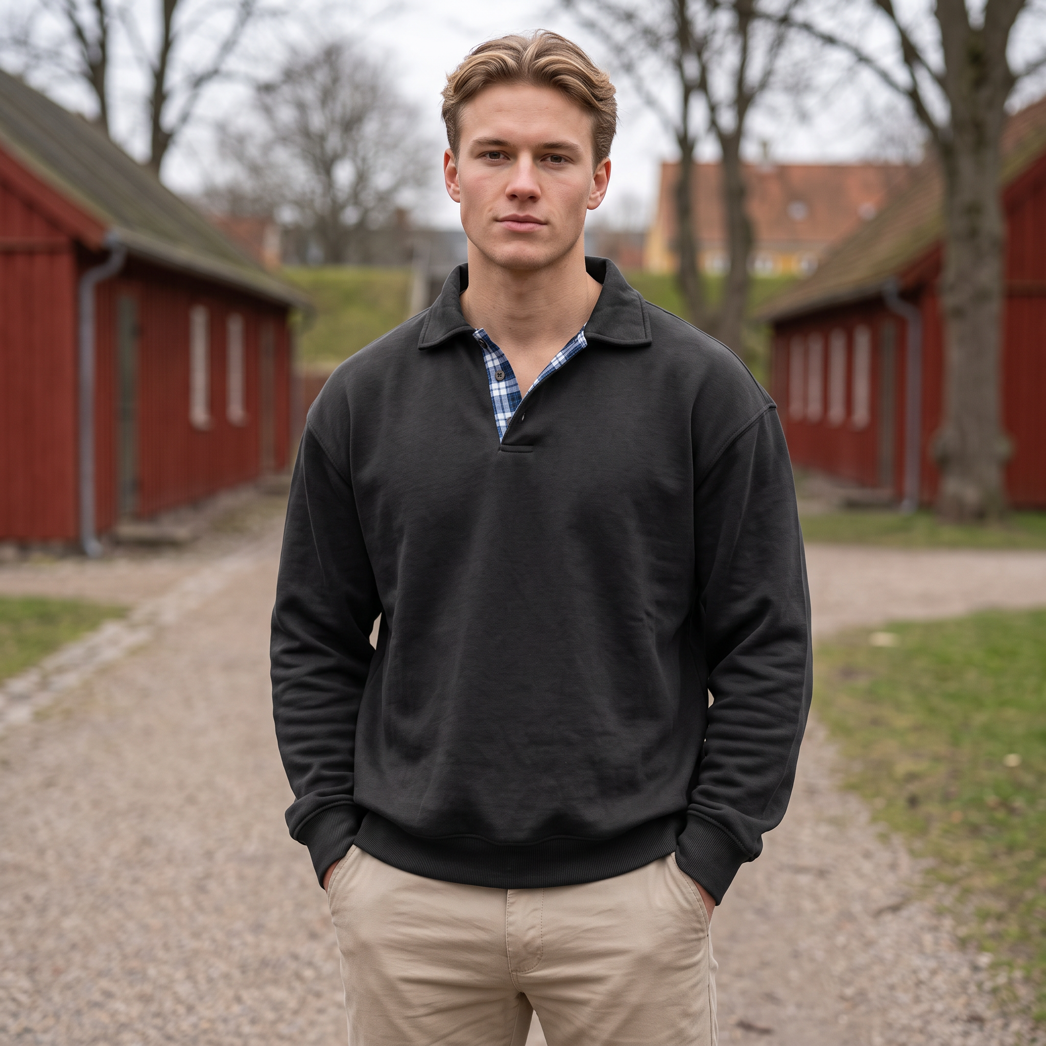 Premium Afslappet Strikpolo med Klassisk Krave | Blød Strikkvalitet & Afslappet Pasform | Komfortabel Stil til Hverdag