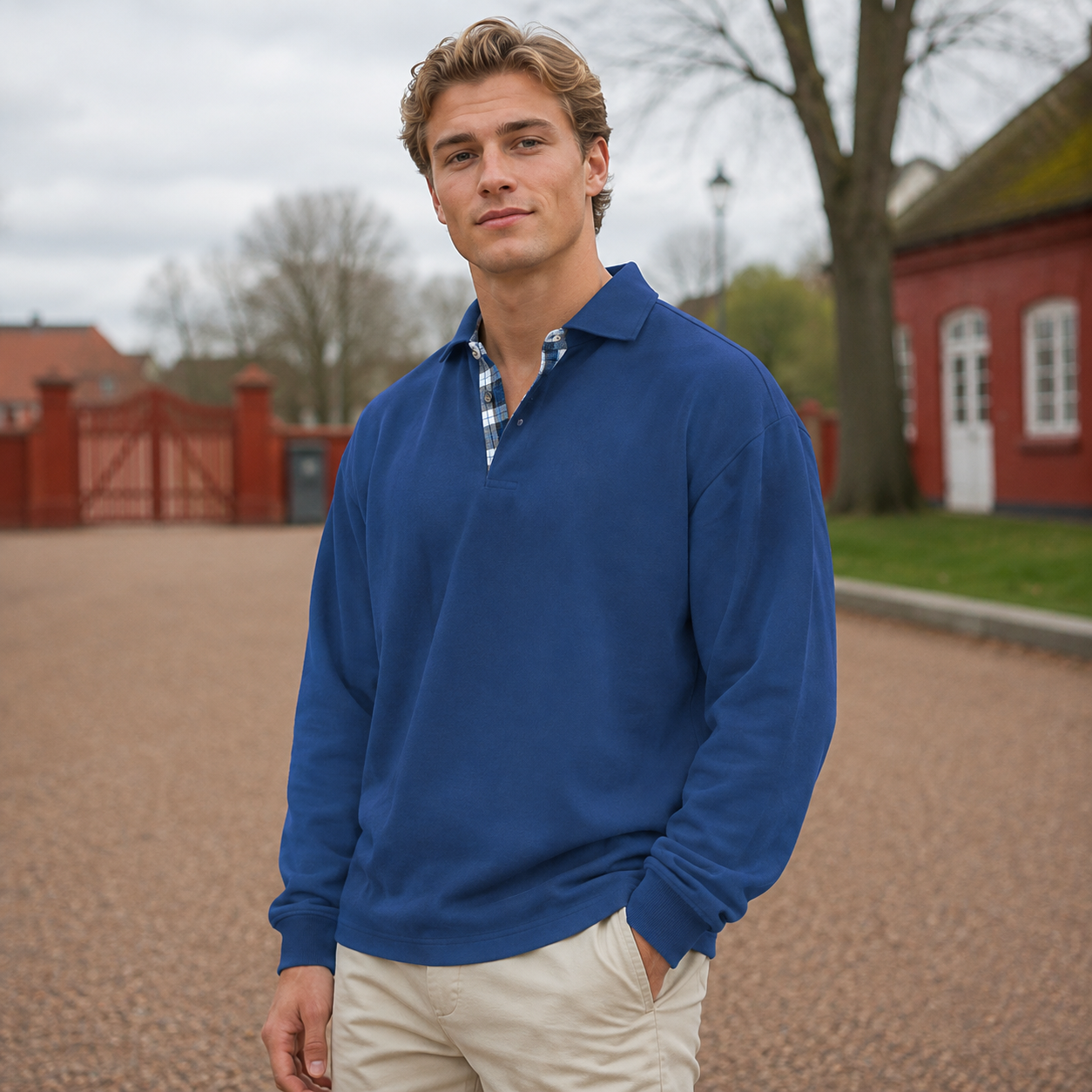 Premium Afslappet Strikpolo med Klassisk Krave | Blød Strikkvalitet & Afslappet Pasform | Komfortabel Stil til Hverdag