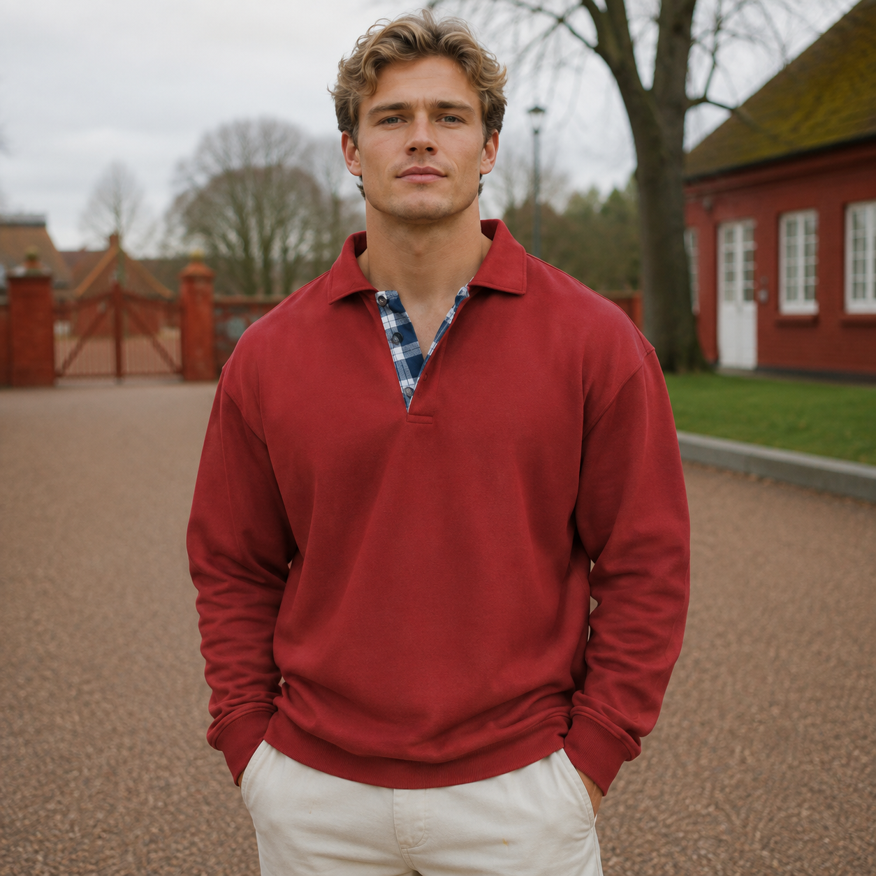 Premium Afslappet Strikpolo med Klassisk Krave | Blød Strikkvalitet & Afslappet Pasform | Komfortabel Stil til Hverdag