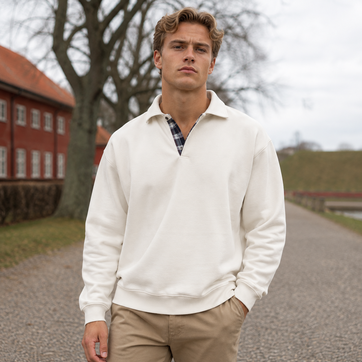 Premium Afslappet Strikpolo med Klassisk Krave | Blød Strikkvalitet & Afslappet Pasform | Komfortabel Stil til Hverdag