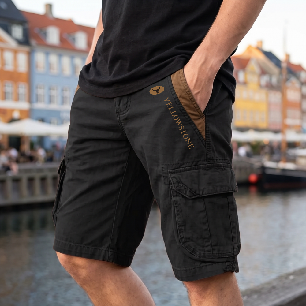 Herre Cargoshorts Med Praktiske Lommer Og Afslappet Pasform