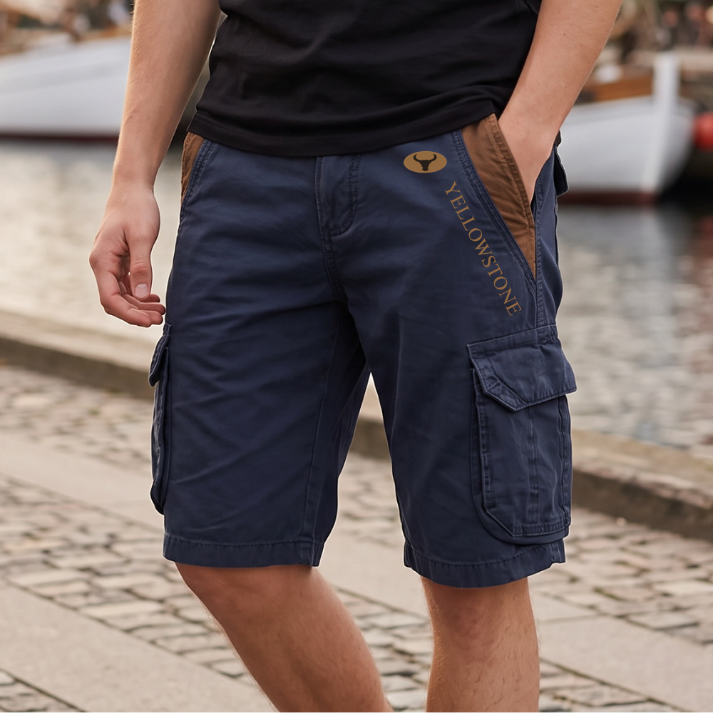 Herre Cargoshorts Med Praktiske Lommer Og Afslappet Pasform