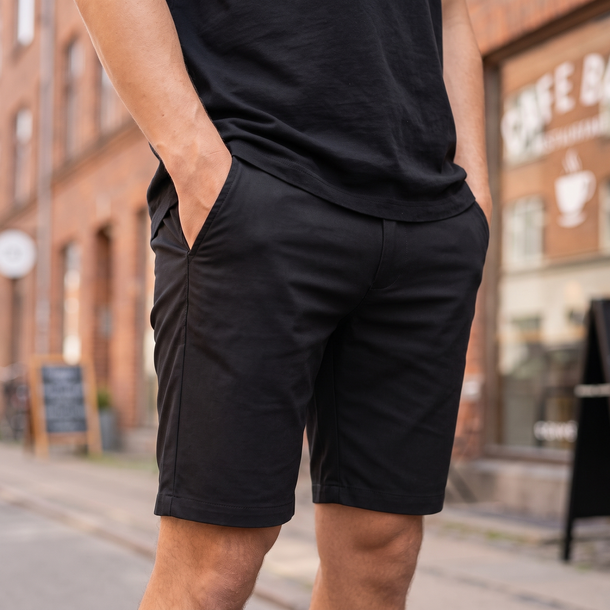 Skræddersyede Sommershorts Til Mænd Med Elegant Pasform Og Klassiske Detaljer