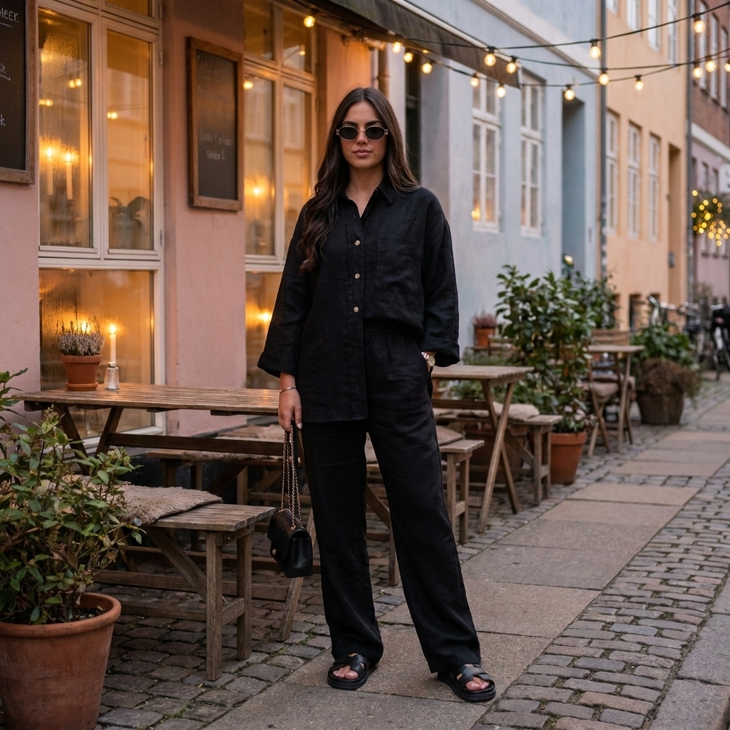 To-delt sæt til kvinder afslappet stil | Løs Pasform | Komfort & Elegant Hverdagslook