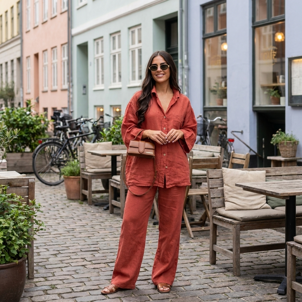 To-delt sæt til kvinder afslappet stil | Løs Pasform | Komfort & Elegant Hverdagslook