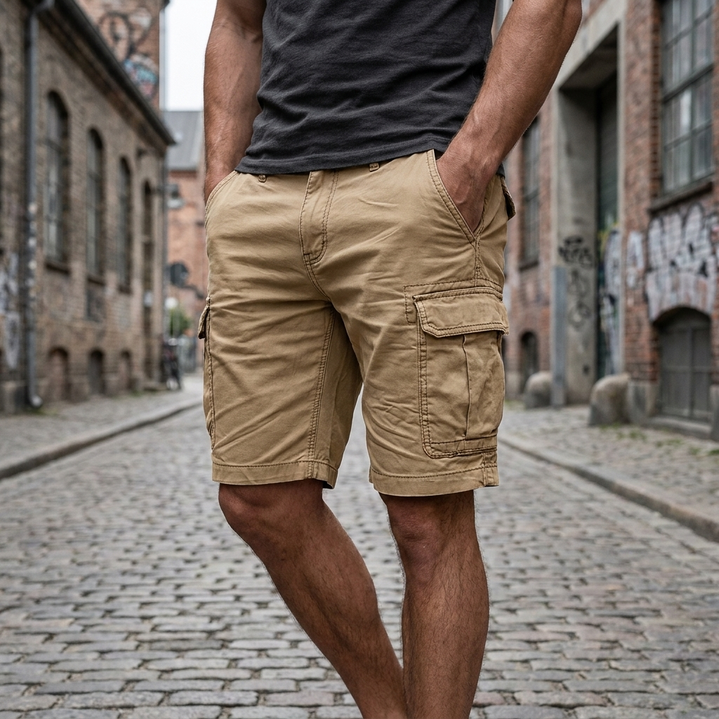 Sommer Shorts med Cargolommer | Robust design & Bæltestropper | Praktisk & Afslappet Hverdagsstil