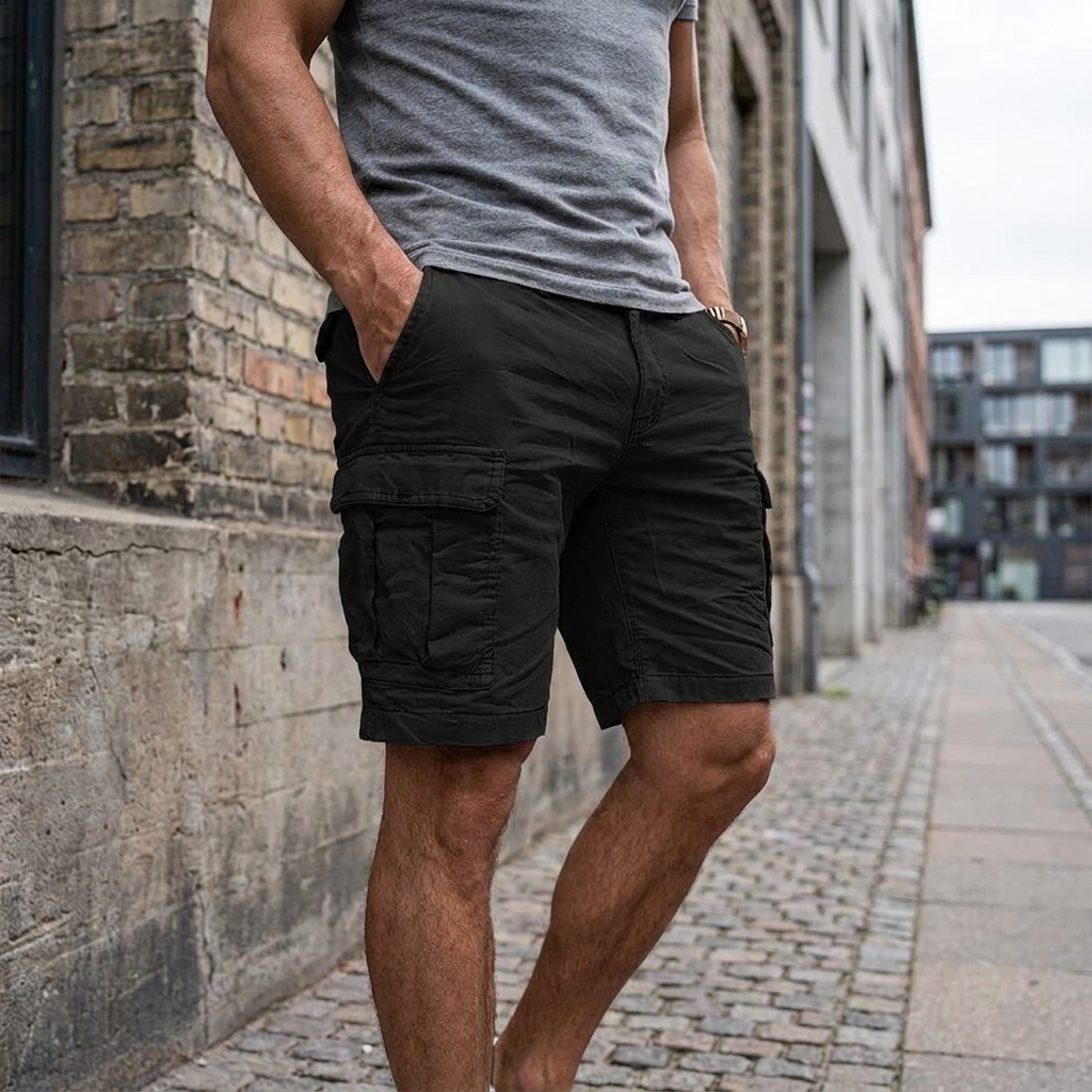 Sommer Shorts med Cargolommer | Robust design & Bæltestropper | Praktisk & Afslappet Hverdagsstil