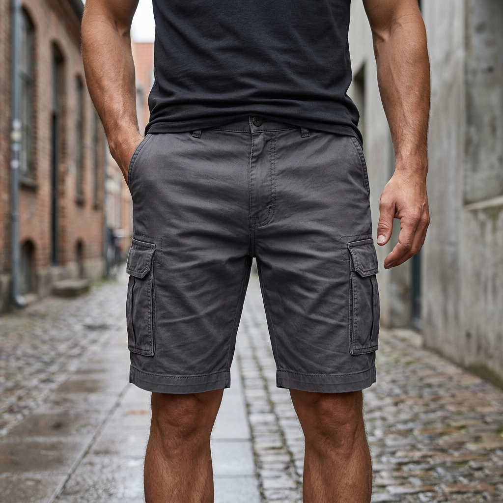 Sommer Shorts med Cargolommer | Robust design & Bæltestropper | Praktisk & Afslappet Hverdagsstil