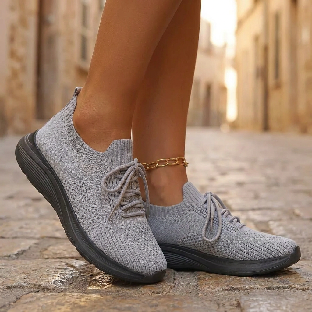 Sneakers med snørelukning & fleksibel sål | Letvægt & åndbart design | Komfort & Aktiv Hverdagsstil