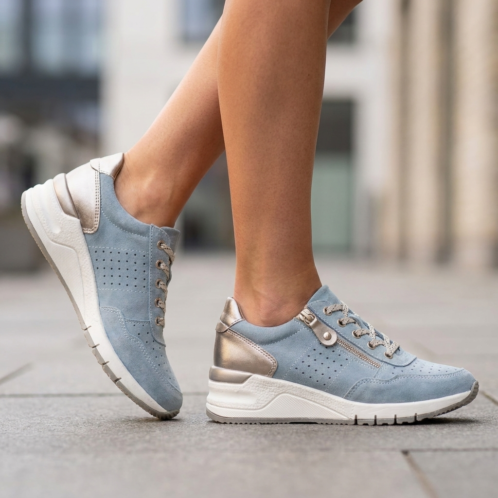 Sneakers med Snørelukning | Åndbart Design & Fleksibel Pasform | Komfort & Moderne Hverdagsstil