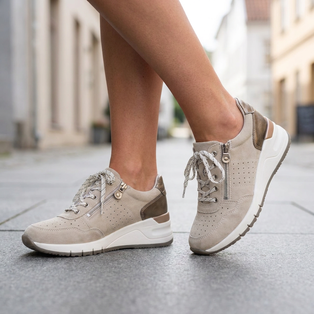 Sneakers med Snørelukning | Åndbart Design & Fleksibel Pasform | Komfort & Moderne Hverdagsstil
