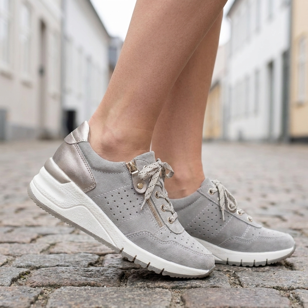 Sneakers med Snørelukning | Åndbart Design & Fleksibel Pasform | Komfort & Moderne Hverdagsstil