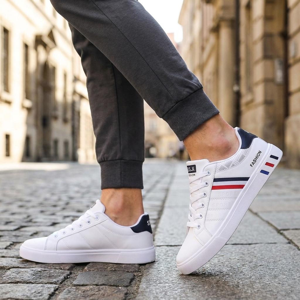 Herresneakers med sporty detaljer | Let komfort & moderne design | Stilren & Afslappet Hverdagsstil
