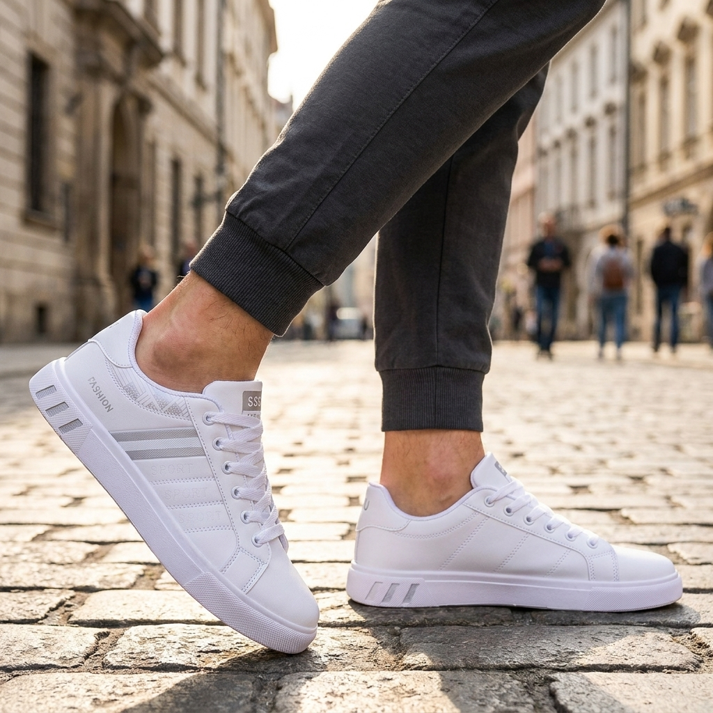 Herresneakers med sporty detaljer | Let komfort & moderne design | Stilren & Afslappet Hverdagsstil