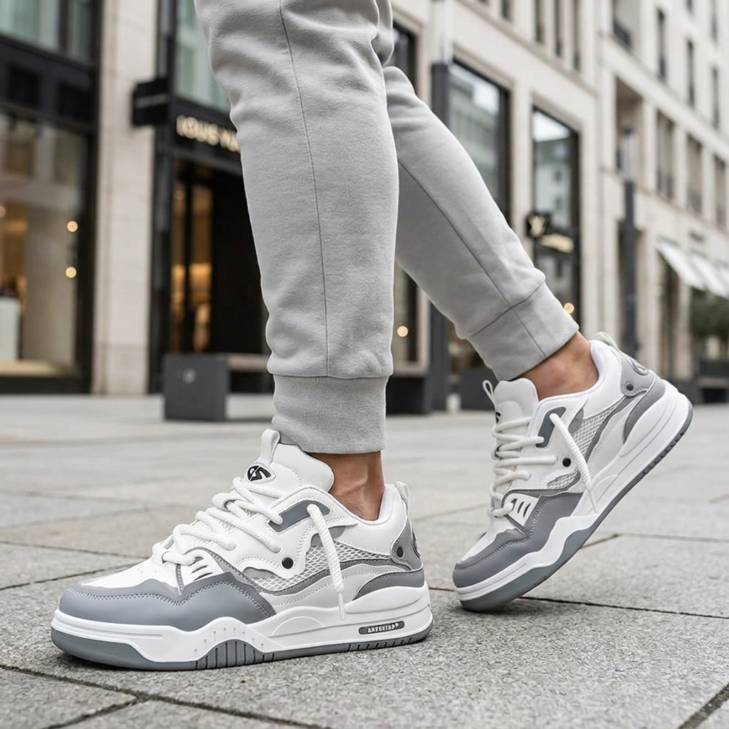Herresko i afslappet urban stil til sport | Moderne Streetwear Design | Komfortabel & Slidstærk Pasform