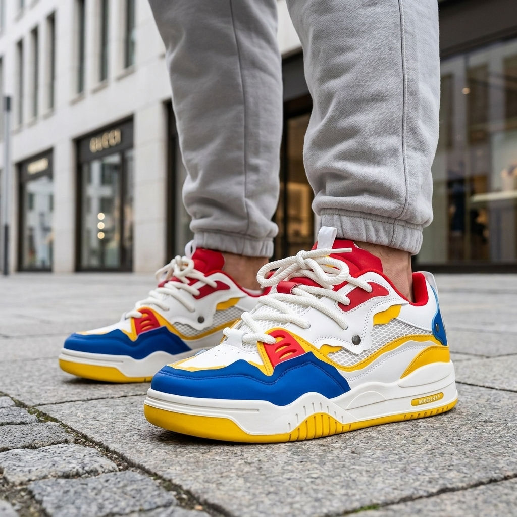 Herresko i afslappet urban stil til sport | Moderne Streetwear Design | Komfortabel & Slidstærk Pasform