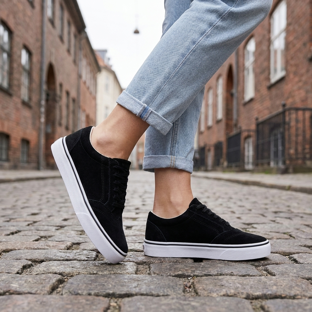 Casual Sneakers til Kvinder med Plateausål | Snørelukning & Brogue-detaljer | Komfortabel & Moderne Hverdagsstil